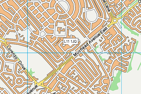 L11 1JQ map - OS VectorMap District (Ordnance Survey)