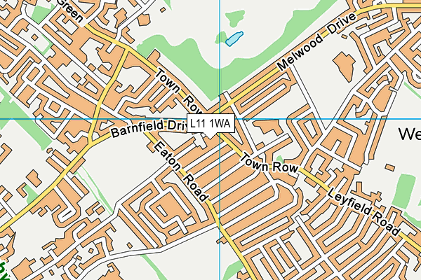 L11 1WA map - OS VectorMap District (Ordnance Survey)