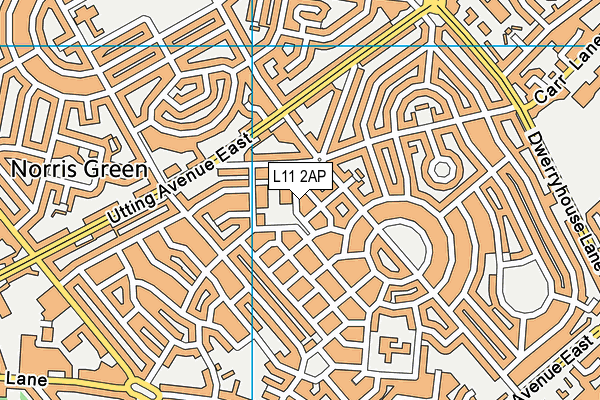 L11 2AP map - OS VectorMap District (Ordnance Survey)