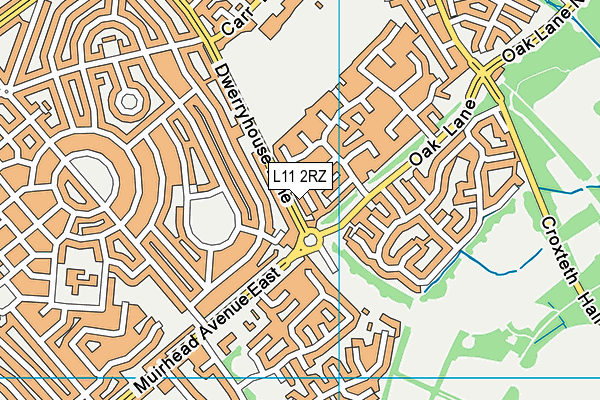 L11 2RZ map - OS VectorMap District (Ordnance Survey)