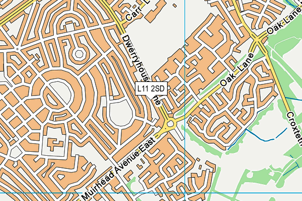 L11 2SD map - OS VectorMap District (Ordnance Survey)