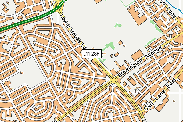 L11 2SH map - OS VectorMap District (Ordnance Survey)