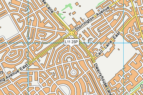 L11 2SP map - OS VectorMap District (Ordnance Survey)