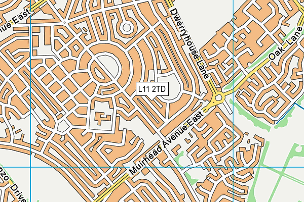 L11 2TD map - OS VectorMap District (Ordnance Survey)