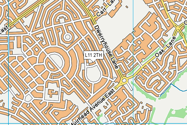 L11 2TH map - OS VectorMap District (Ordnance Survey)