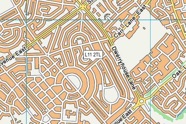 L11 2TL map - OS VectorMap District (Ordnance Survey)
