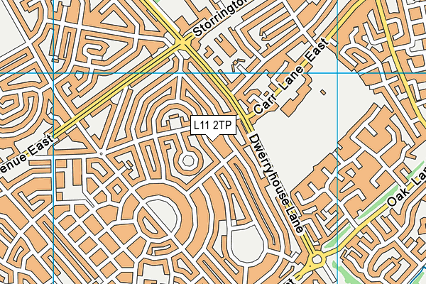 L11 2TP map - OS VectorMap District (Ordnance Survey)