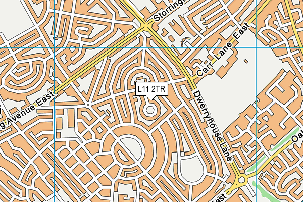 L11 2TR map - OS VectorMap District (Ordnance Survey)