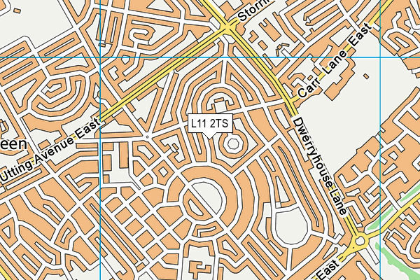 L11 2TS map - OS VectorMap District (Ordnance Survey)