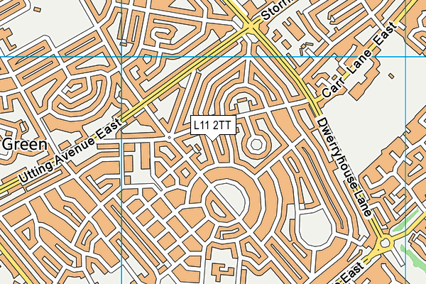 L11 2TT map - OS VectorMap District (Ordnance Survey)