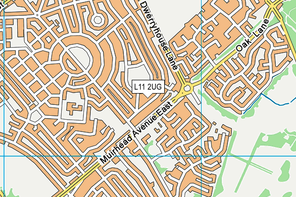 L11 2UG map - OS VectorMap District (Ordnance Survey)