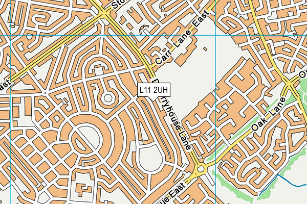 L11 2UH map - OS VectorMap District (Ordnance Survey)