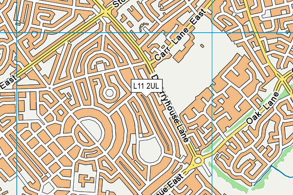 L11 2UL map - OS VectorMap District (Ordnance Survey)