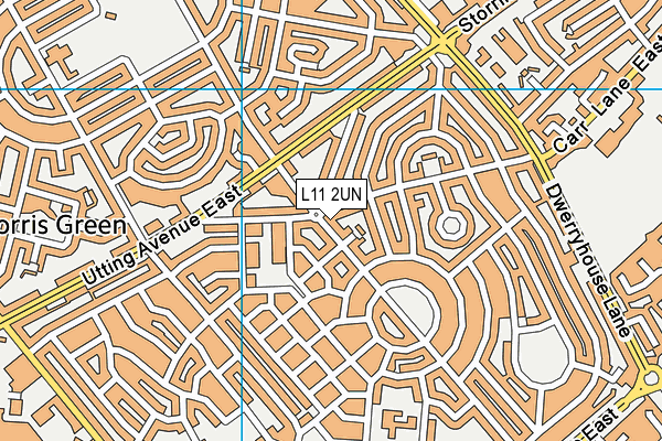 L11 2UN map - OS VectorMap District (Ordnance Survey)