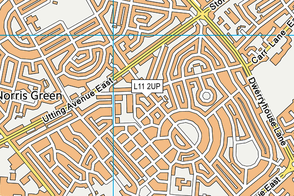 L11 2UP map - OS VectorMap District (Ordnance Survey)