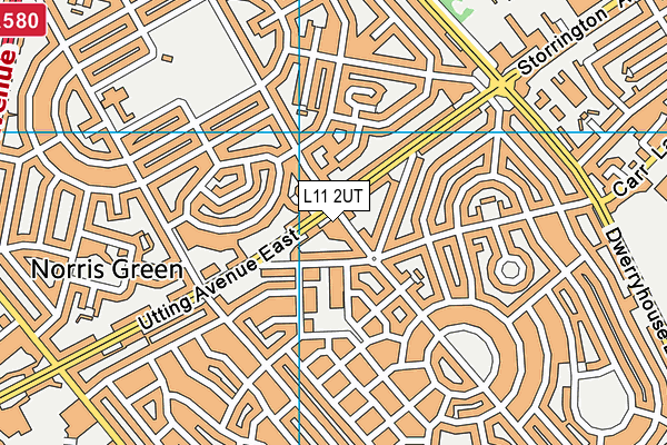 L11 2UT map - OS VectorMap District (Ordnance Survey)