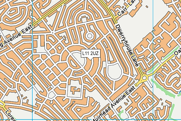 L11 2UZ map - OS VectorMap District (Ordnance Survey)