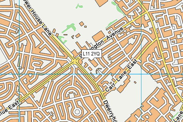 L11 2YQ map - OS VectorMap District (Ordnance Survey)