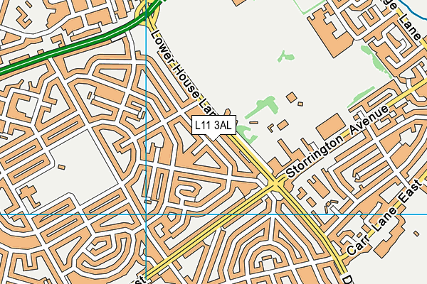 L11 3AL map - OS VectorMap District (Ordnance Survey)