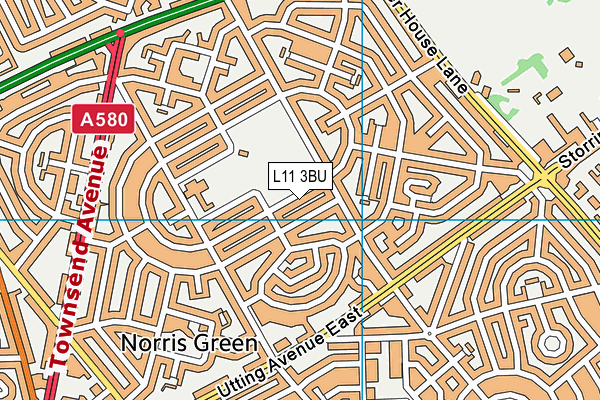 L11 3BU map - OS VectorMap District (Ordnance Survey)