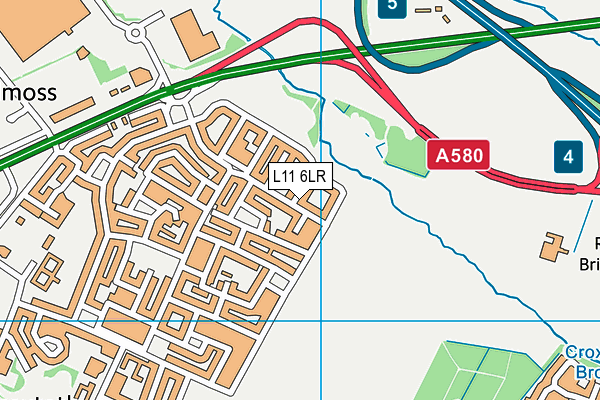 L11 6LR map - OS VectorMap District (Ordnance Survey)