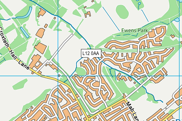 L12 0AA map - OS VectorMap District (Ordnance Survey)