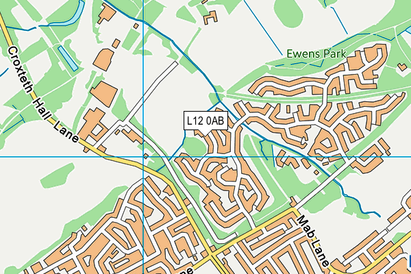 L12 0AB map - OS VectorMap District (Ordnance Survey)