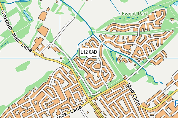 L12 0AD map - OS VectorMap District (Ordnance Survey)