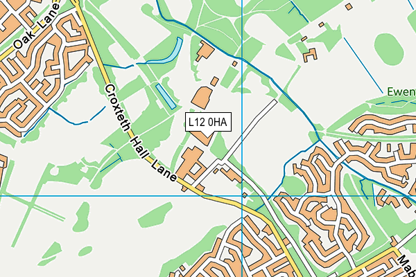 L12 0HA map - OS VectorMap District (Ordnance Survey)