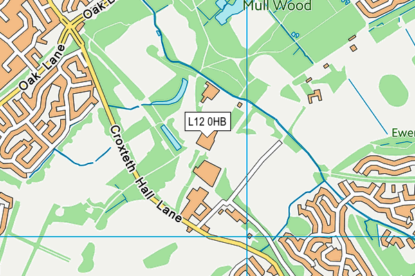 L12 0HB map - OS VectorMap District (Ordnance Survey)
