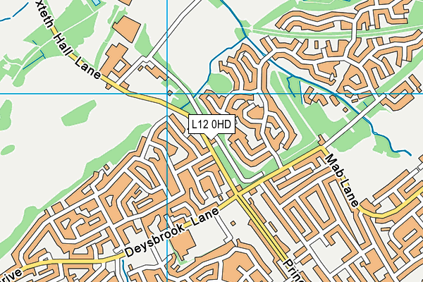 L12 0HD map - OS VectorMap District (Ordnance Survey)