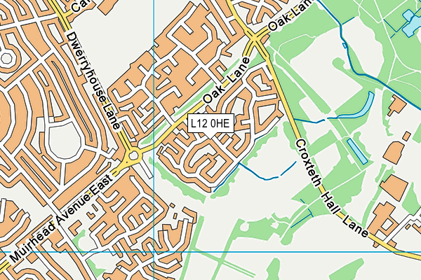 L12 0HE map - OS VectorMap District (Ordnance Survey)