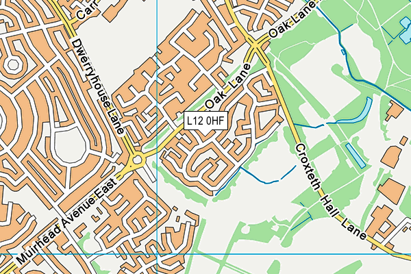L12 0HF map - OS VectorMap District (Ordnance Survey)