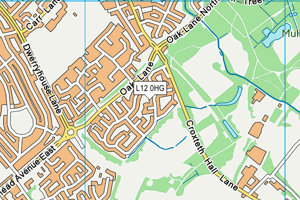 L12 0HG map - OS VectorMap District (Ordnance Survey)