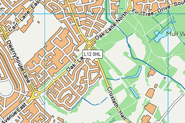 L12 0HL map - OS VectorMap District (Ordnance Survey)