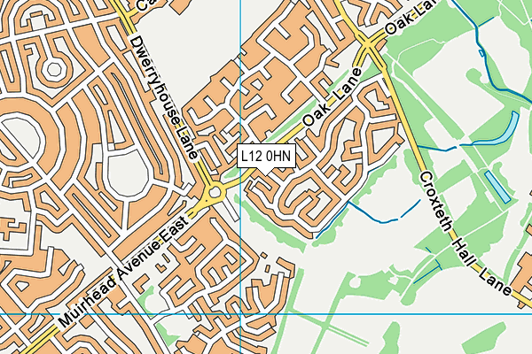 L12 0HN map - OS VectorMap District (Ordnance Survey)