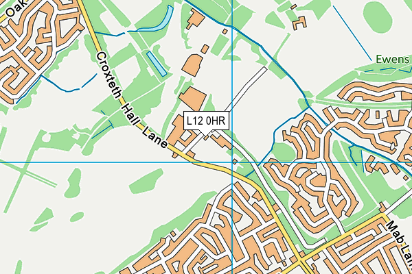 L12 0HR map - OS VectorMap District (Ordnance Survey)