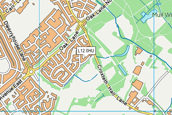 L12 0HU map - OS VectorMap District (Ordnance Survey)