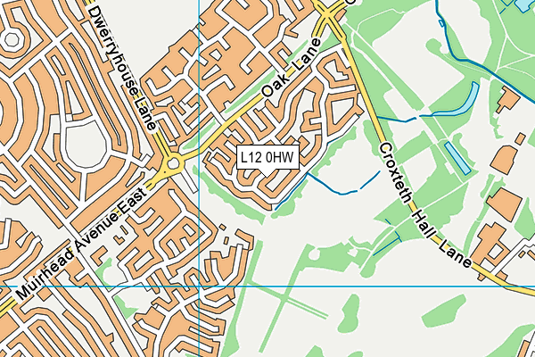 L12 0HW map - OS VectorMap District (Ordnance Survey)