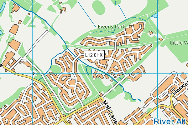 L12 0HX map - OS VectorMap District (Ordnance Survey)