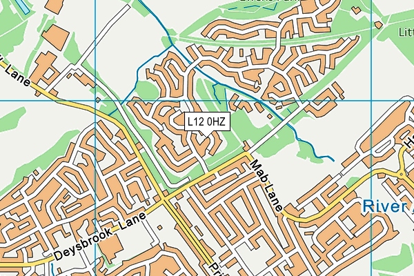 L12 0HZ map - OS VectorMap District (Ordnance Survey)