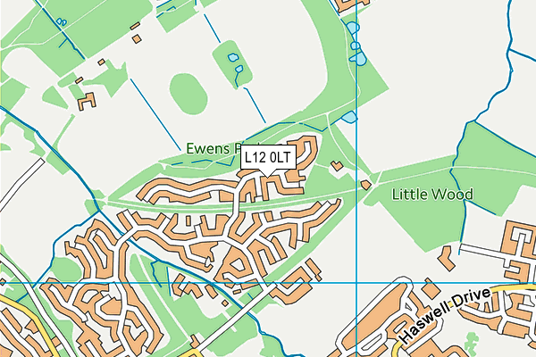 L12 0LT map - OS VectorMap District (Ordnance Survey)