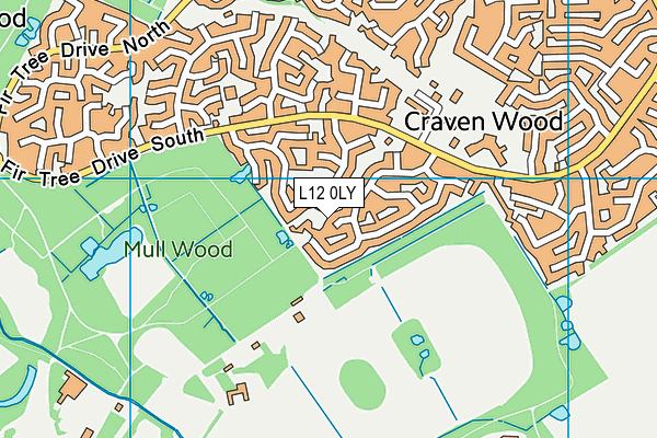 L12 0LY map - OS VectorMap District (Ordnance Survey)