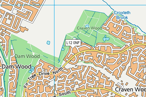 L12 0NF map - OS VectorMap District (Ordnance Survey)