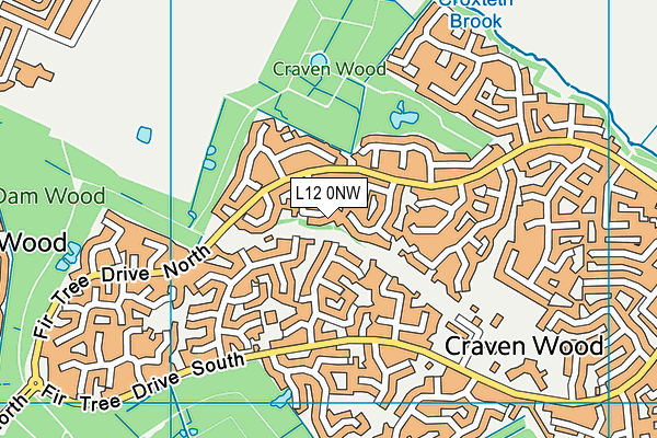 L12 0NW map - OS VectorMap District (Ordnance Survey)