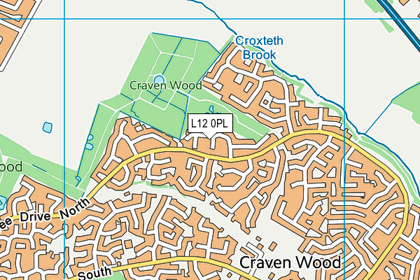 L12 0PL map - OS VectorMap District (Ordnance Survey)