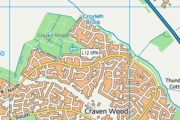 L12 0PN map - OS VectorMap District (Ordnance Survey)