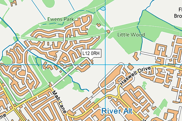 L12 0RH map - OS VectorMap District (Ordnance Survey)
