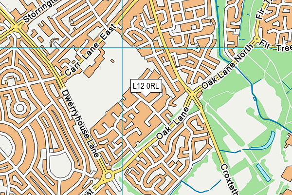 L12 0RL map - OS VectorMap District (Ordnance Survey)