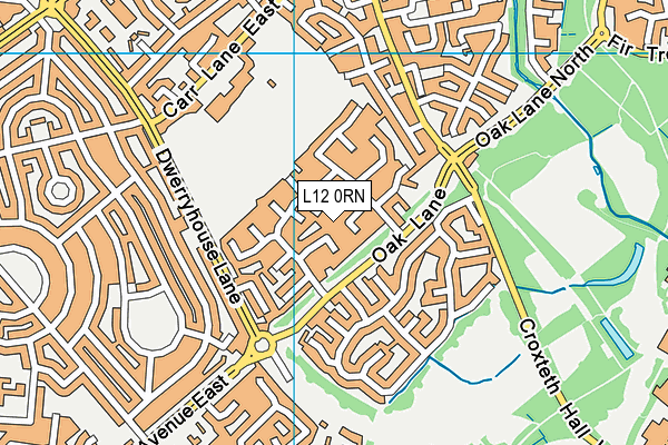 L12 0RN map - OS VectorMap District (Ordnance Survey)